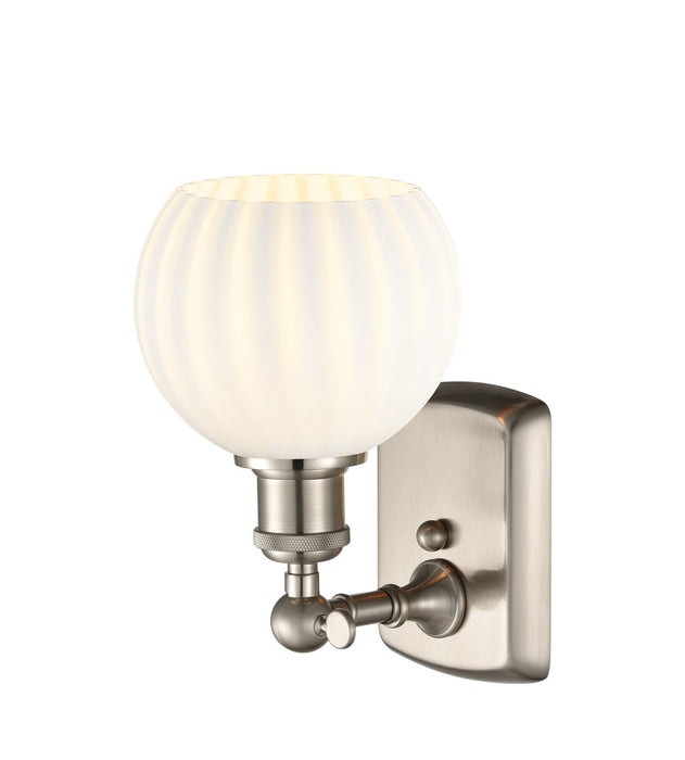 Innovations 516-1W-SN-G1217-6WV LED Wall Sconce, Brushed Satin Nickel
