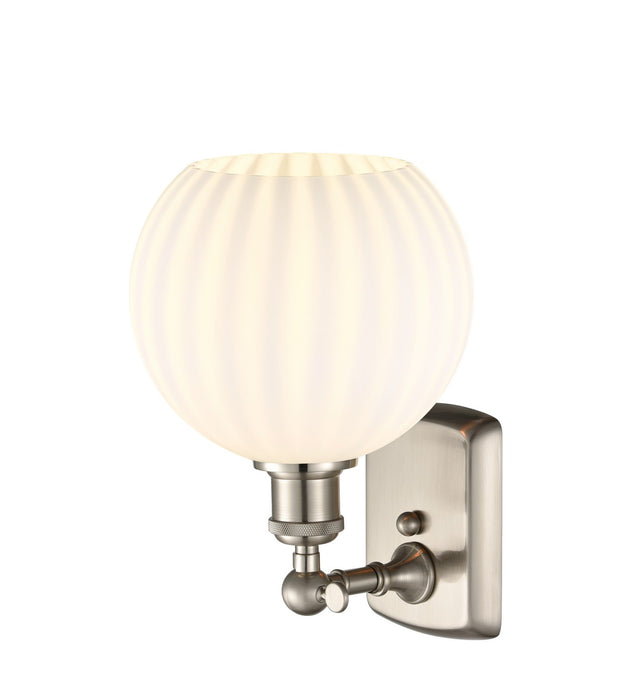 Innovations 516-1W-SN-G1217-8WV LED Wall Sconce, Brushed Satin Nickel