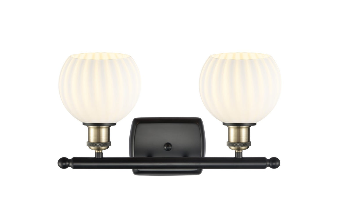 Innovations 516-2W-BAB-G1217-6WV LED Bath Vanity, Black Antique Brass