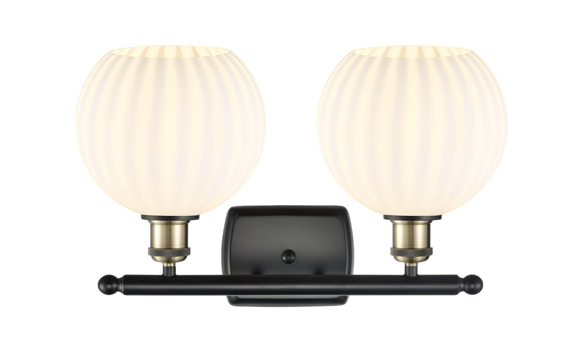 Innovations 516-2W-BAB-G1217-8WV LED Bath Vanity, Black Antique Brass