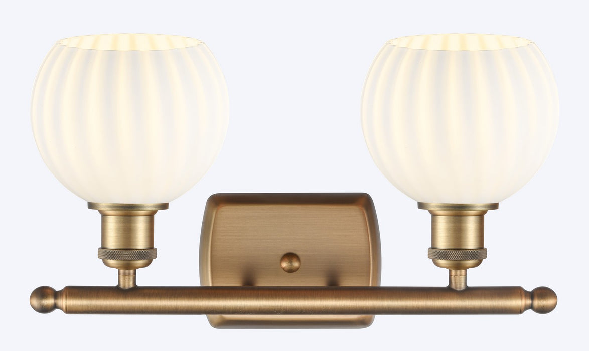 Innovations 516-2W-BB-G1217-6WV LED Bath Vanity, Brushed Brass