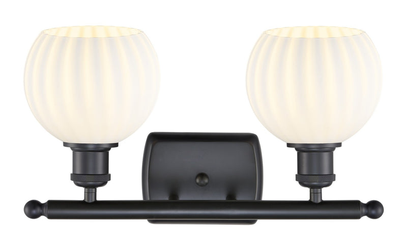 Innovations 516-2W-BK-G1217-6WV LED Bath Vanity, Matte Black