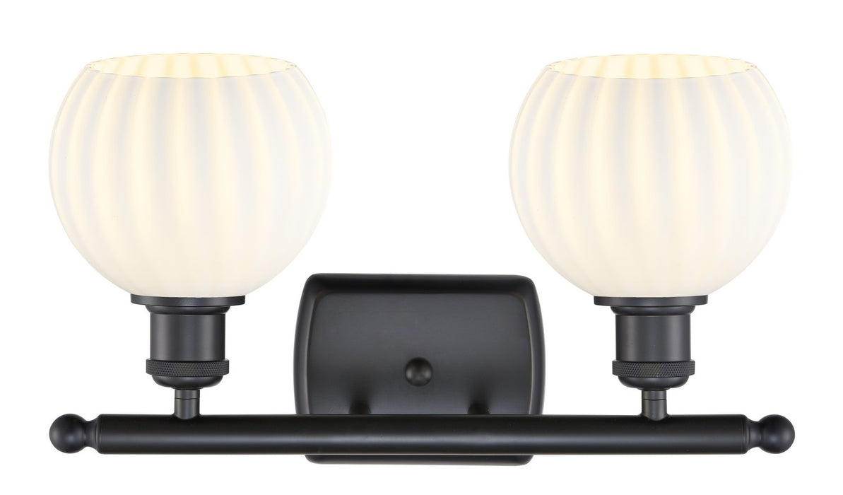 Innovations 516-2W-BK-G1217-6WV LED Bath Vanity, Matte Black