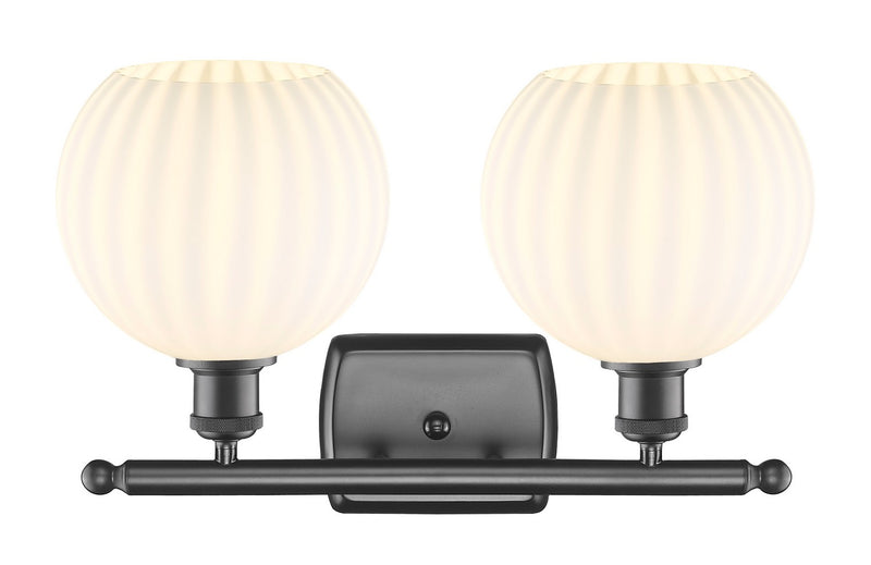 Innovations 516-2W-OB-G1217-8WV LED Bath Vanity, Oil Rubbed Bronze