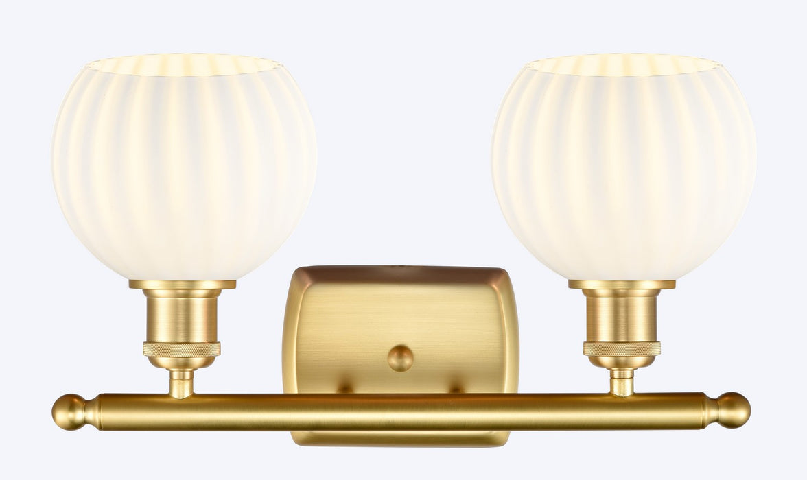 Innovations 516-2W-SG-G1217-6WV LED Bath Vanity, Satin Gold