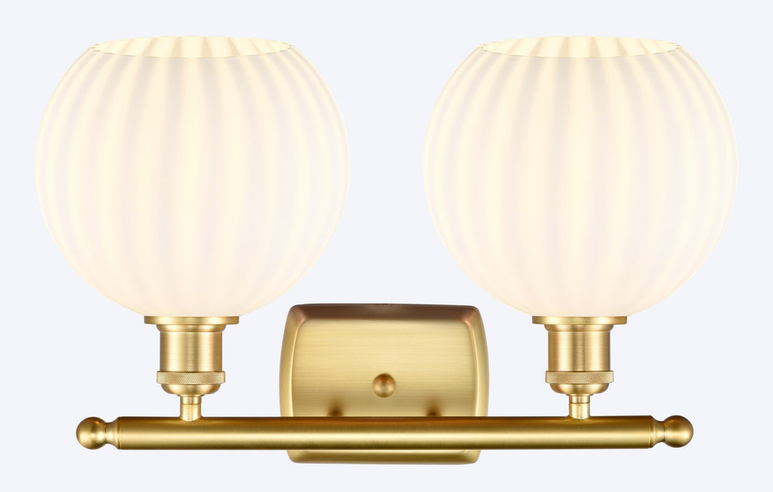 Innovations 516-2W-SG-G1217-8WV LED Bath Vanity, Satin Gold
