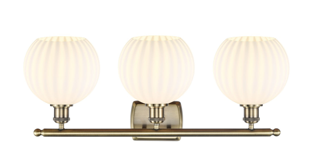 Innovations 516-3W-AB-G1217-8WV LED Bath Vanity, Antique Brass