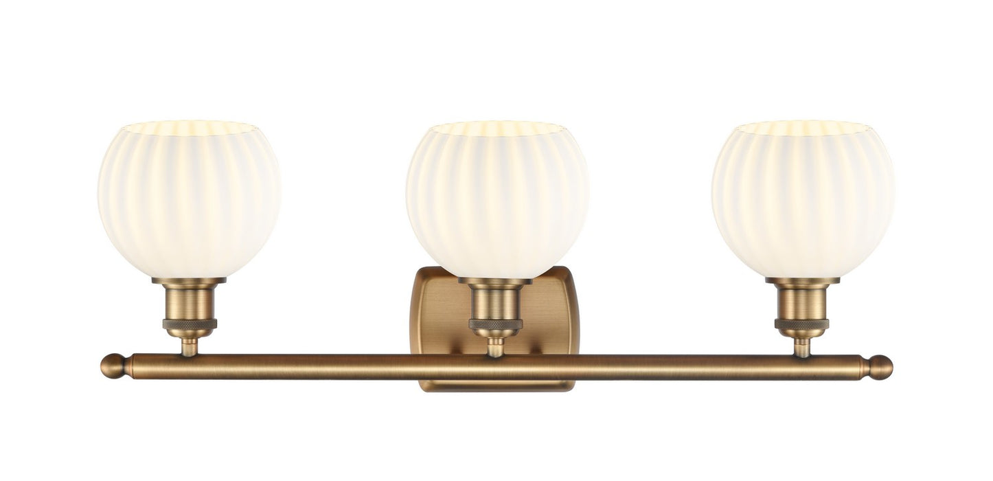 Innovations 516-3W-BB-G1217-6WV LED Bath Vanity, Brushed Brass