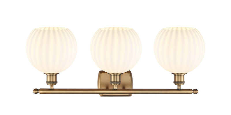 Innovations 516-3W-BB-G1217-8WV LED Bath Vanity, Brushed Brass