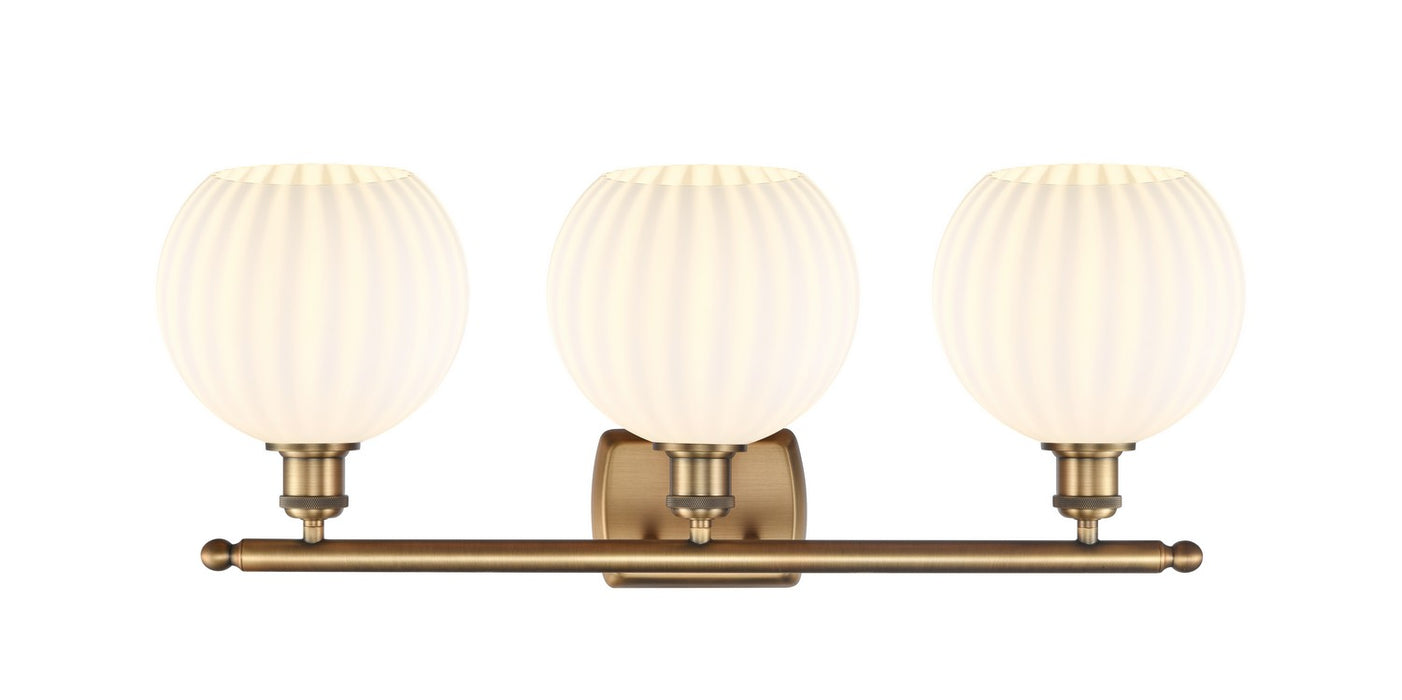Innovations 516-3W-BB-G1217-8WV LED Bath Vanity, Brushed Brass