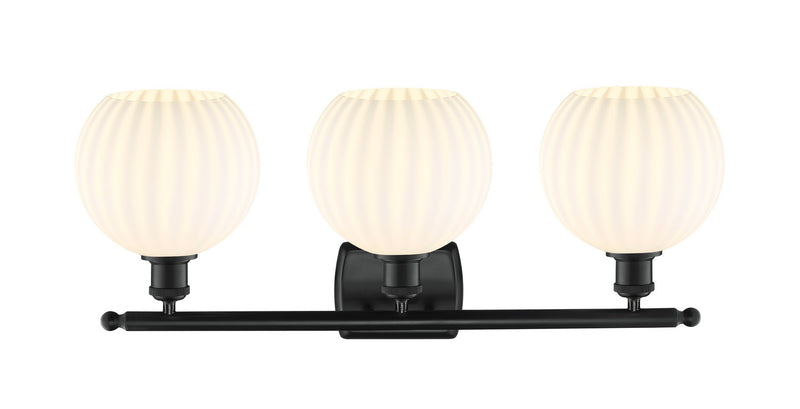Innovations 516-3W-BK-G1217-8WV LED Bath Vanity, Matte Black