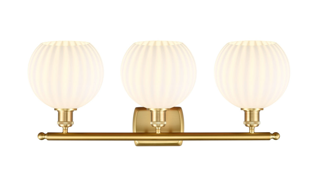 Innovations 516-3W-SG-G1217-8WV LED Bath Vanity, Satin Gold