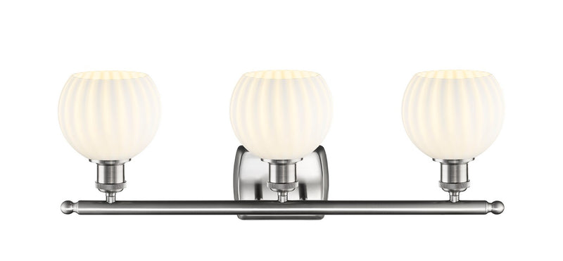 Innovations 516-3W-SN-G1217-6WV LED Bath Vanity, Brushed Satin Nickel