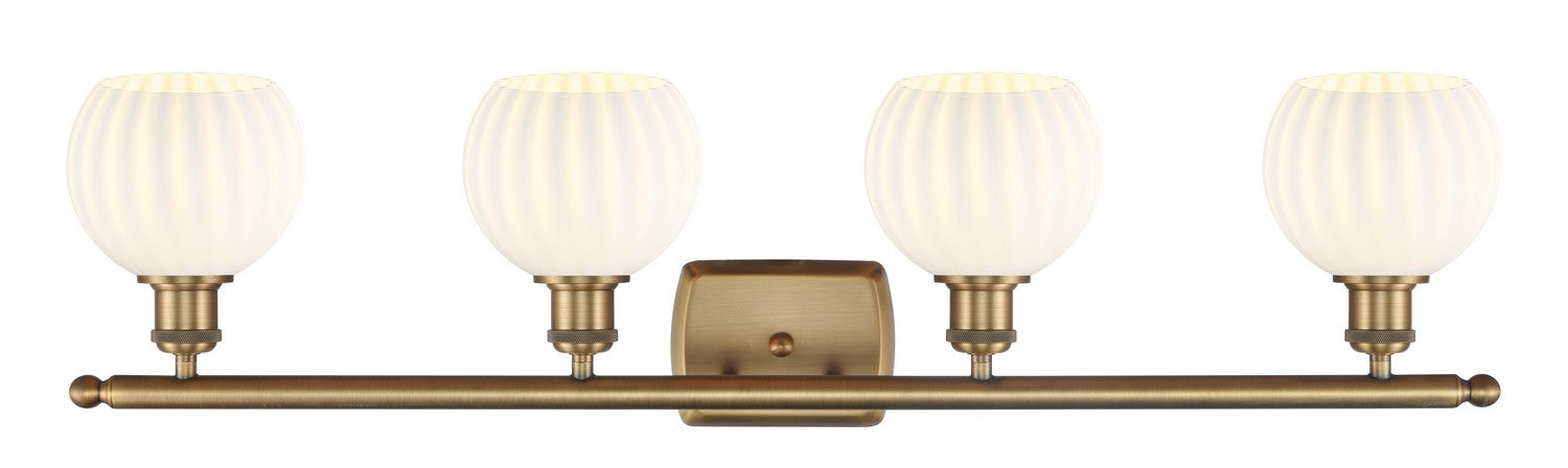 Innovations 516-4W-BB-G1217-6WV LED Bath Vanity, Brushed Brass