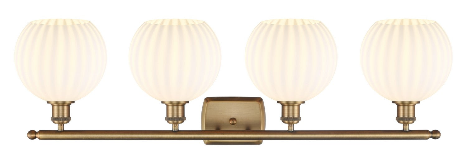 Innovations 516-4W-BB-G1217-8WV LED Bath Vanity, Brushed Brass