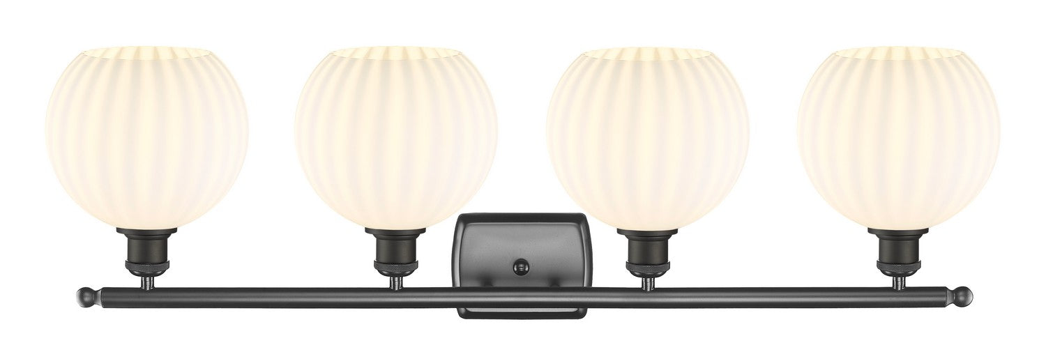 Innovations 516-4W-OB-G1217-8WV LED Bath Vanity, Oil Rubbed Bronze