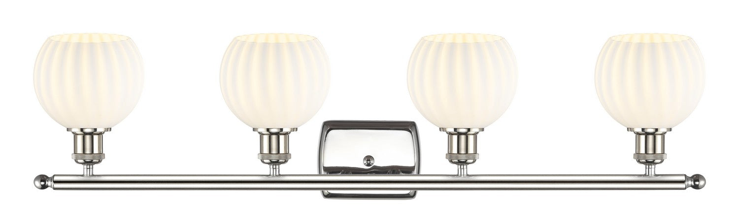 Innovations 516-4W-PN-G1217-6WV LED Bath Vanity, Polished Nickel