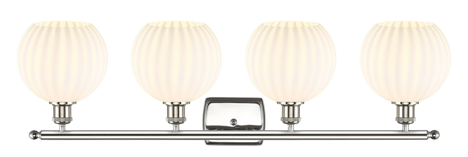 Innovations 516-4W-PN-G1217-8WV LED Bath Vanity, Polished Nickel