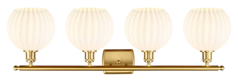 Innovations 516-4W-SG-G1217-8WV LED Bath Vanity, Satin Gold