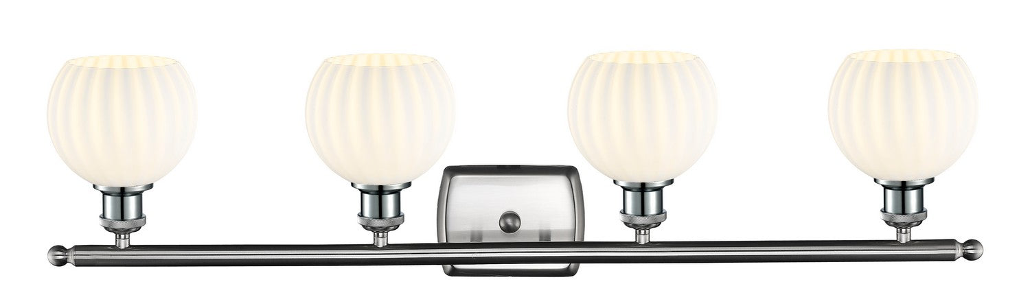 Innovations 516-4W-SN-G1217-6WV LED Bath Vanity, Brushed Satin Nickel