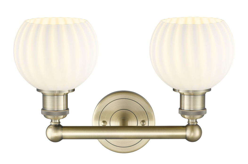 Innovations 616-2W-AB-G1217-6WV LED Bath Vanity, Antique Brass