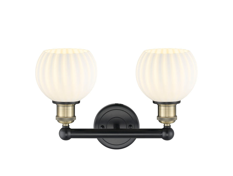 Innovations 616-2W-BAB-G1217-6WV LED Bath Vanity, Black Antique Brass