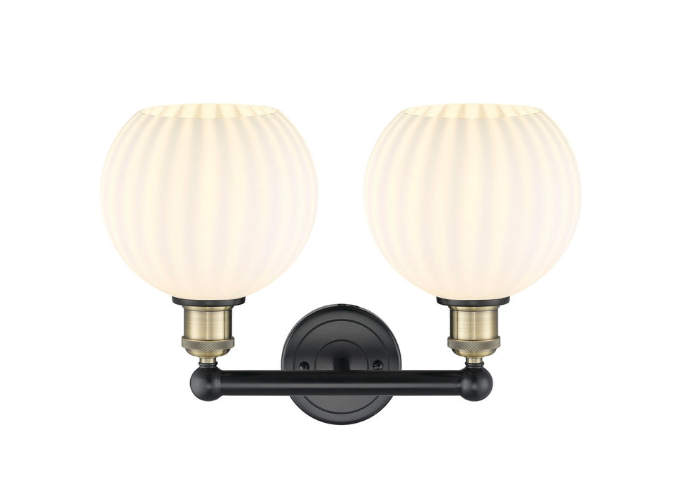 Innovations 616-2W-BAB-G1217-8WV LED Bath Vanity, Black Antique Brass