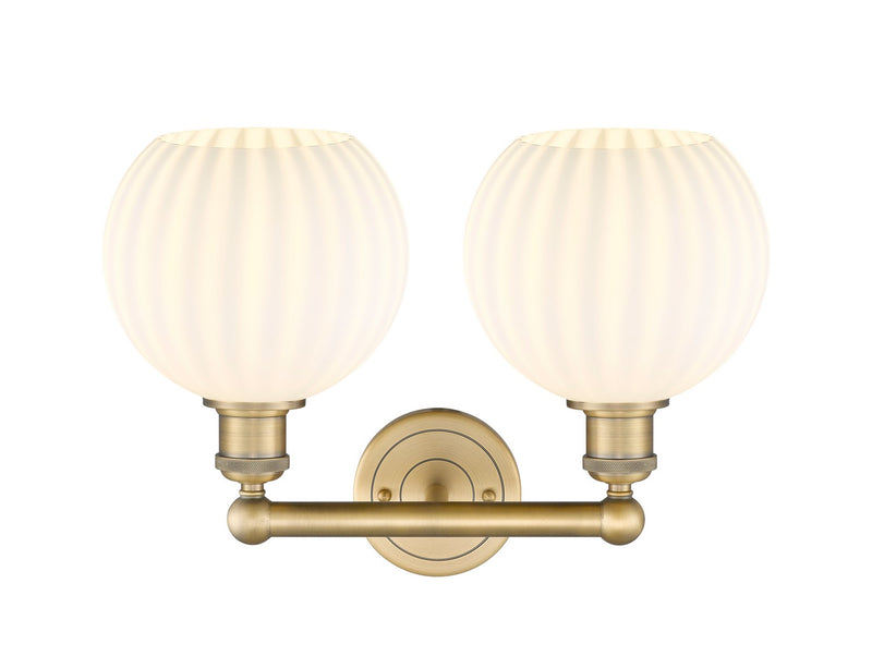 Innovations 616-2W-BB-G1217-8WV LED Bath Vanity, Brushed Brass