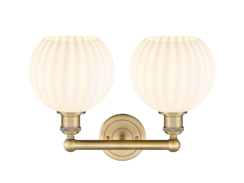Innovations 616-2W-BB-G1217-8WV LED Bath Vanity, Brushed Brass