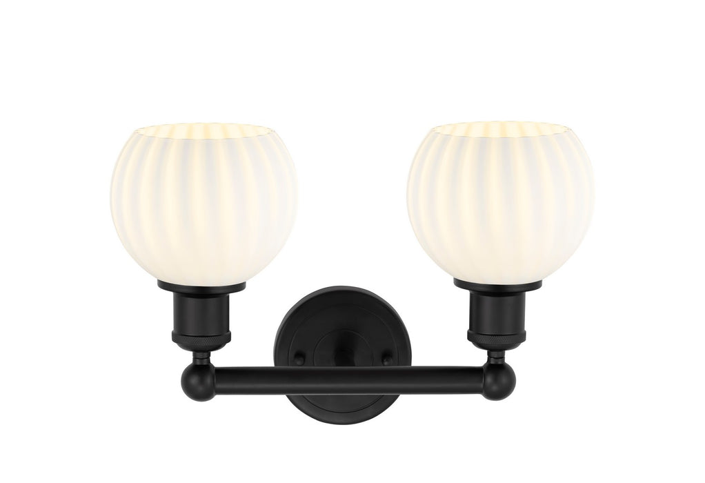 Innovations 616-2W-BK-G1217-6WV LED Bath Vanity, Matte Black