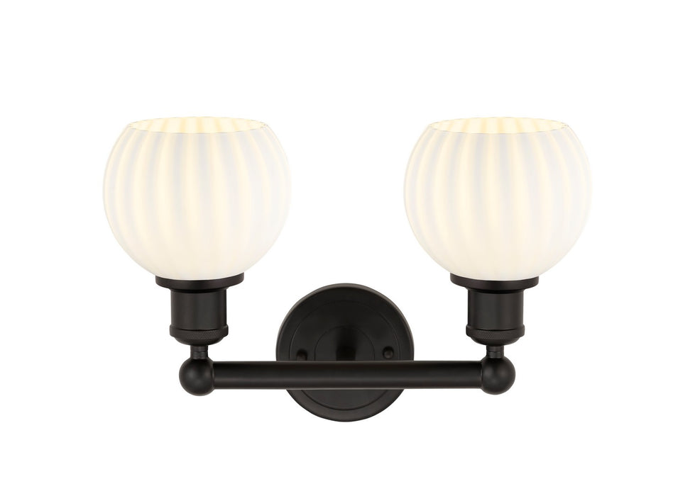 Innovations 616-2W-OB-G1217-6WV LED Bath Vanity, Oil Rubbed Bronze