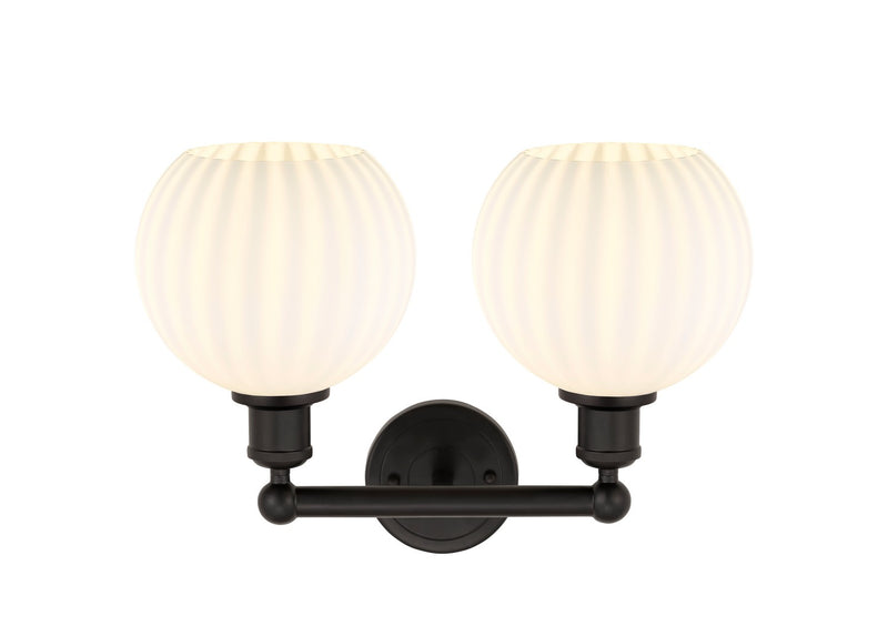 Innovations 616-2W-OB-G1217-8WV LED Bath Vanity, Oil Rubbed Bronze