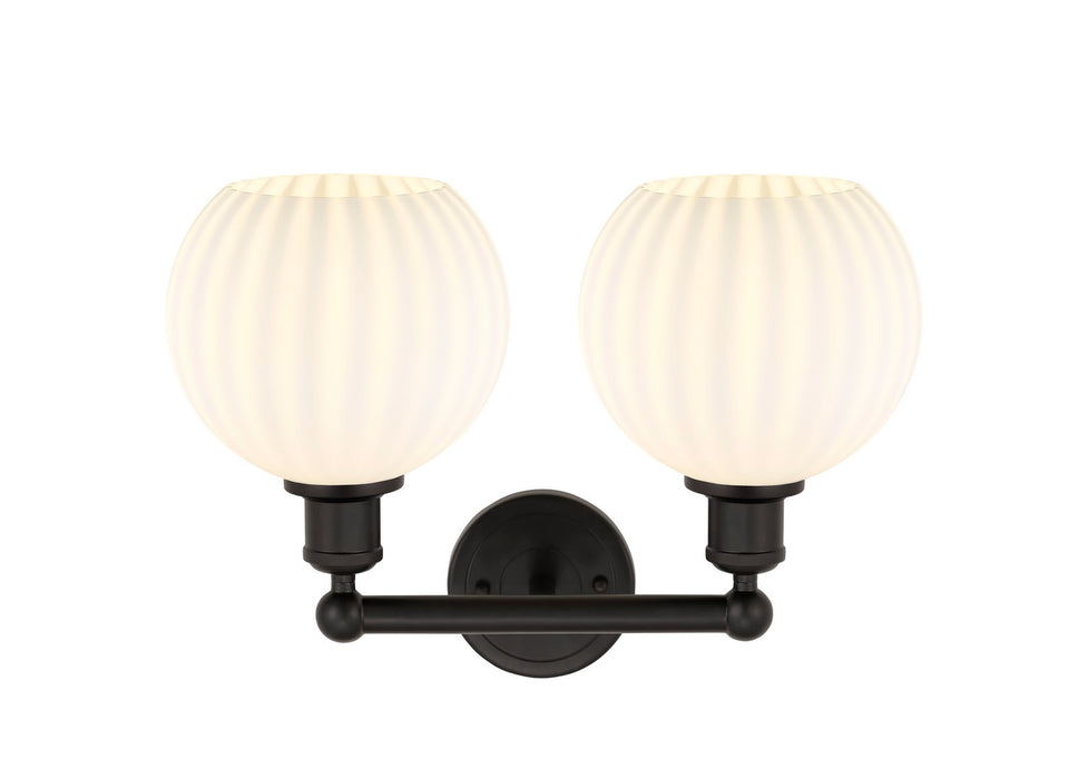 Innovations 616-2W-OB-G1217-8WV LED Bath Vanity, Oil Rubbed Bronze