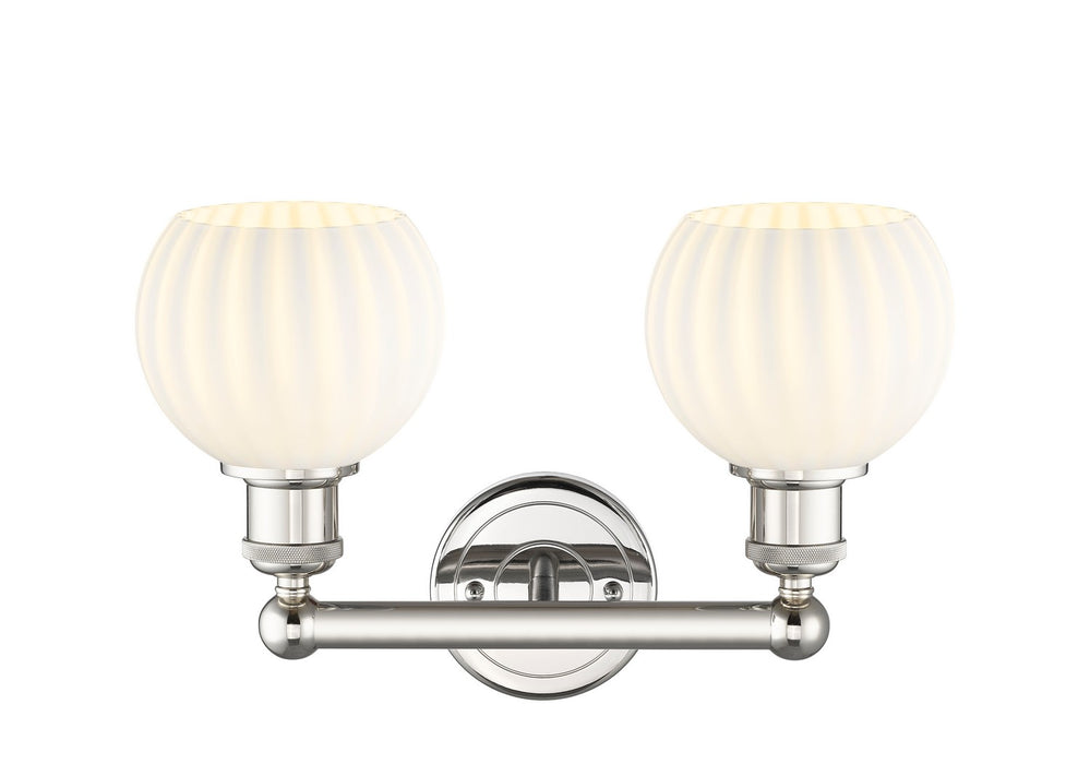 Innovations 616-2W-PN-G1217-6WV LED Bath Vanity, Polished Nickel