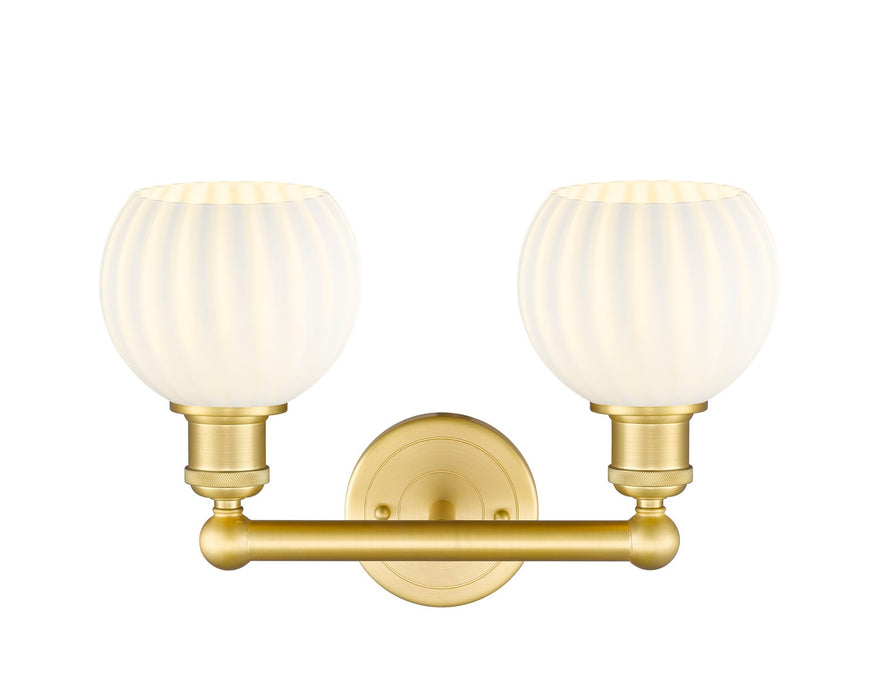 Innovations 616-2W-SG-G1217-6WV LED Bath Vanity, Satin Gold