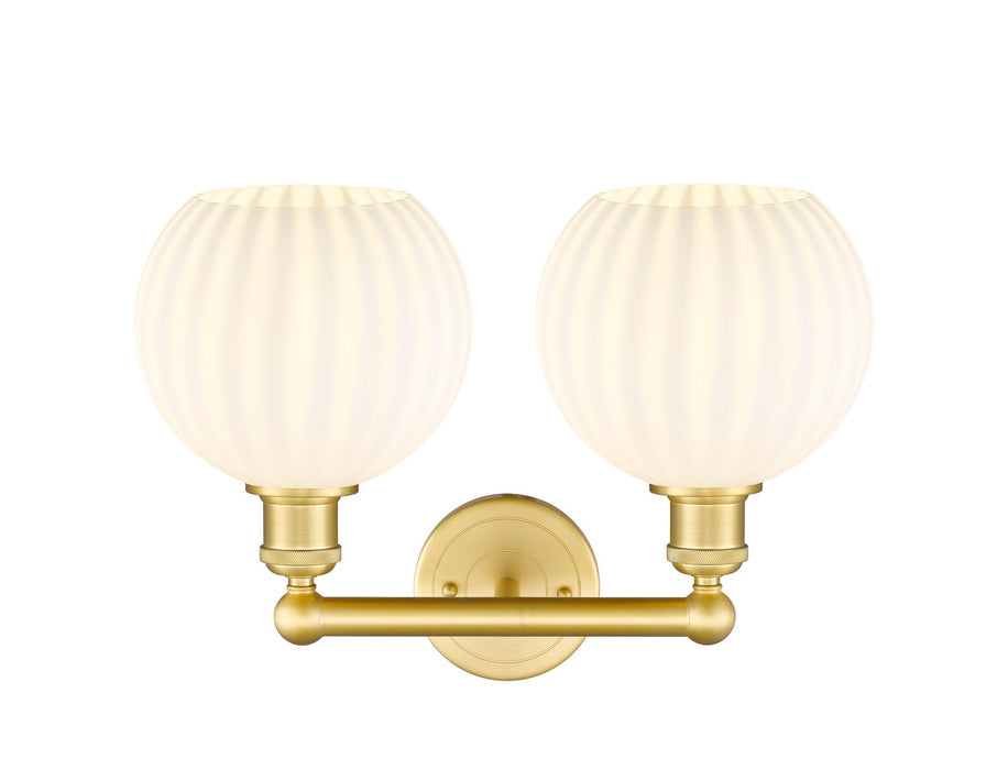 Innovations 616-2W-SG-G1217-8WV LED Bath Vanity, Satin Gold