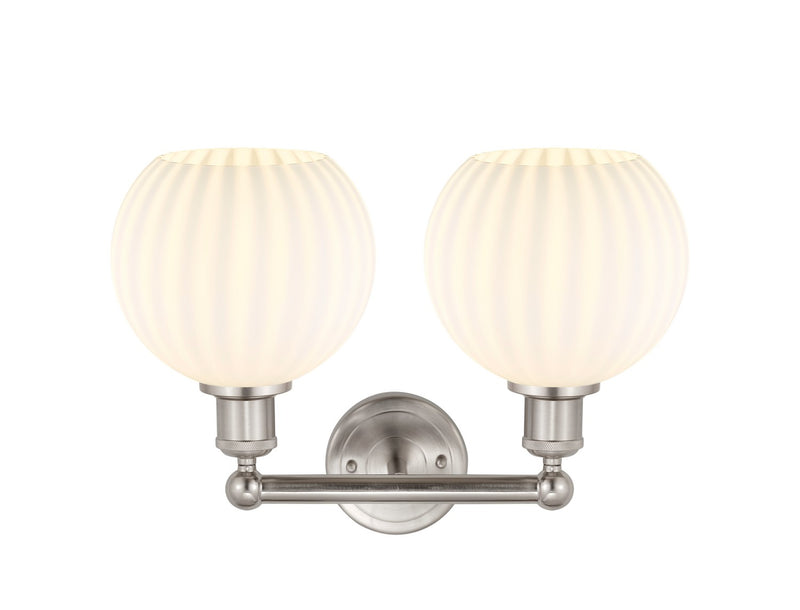 Innovations 616-2W-SN-G1217-8WV LED Bath Vanity, Satin Nickel