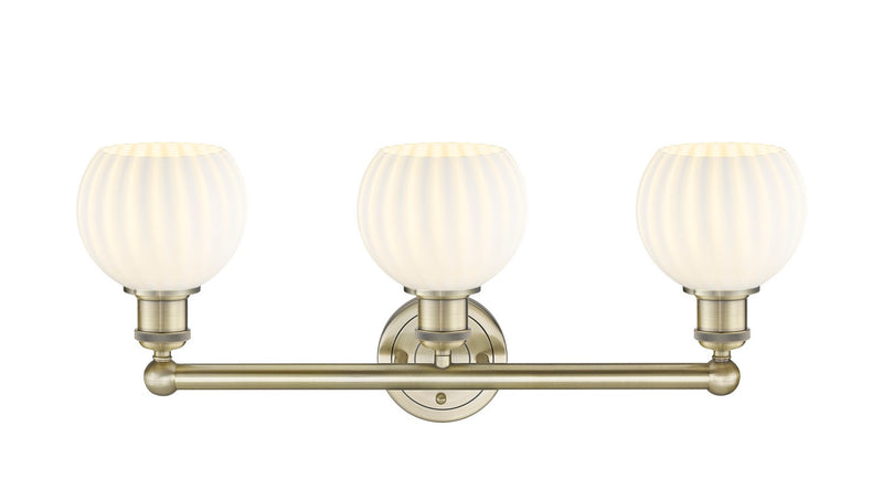 Innovations 616-3W-AB-G1217-6WV LED Bath Vanity, Antique Brass