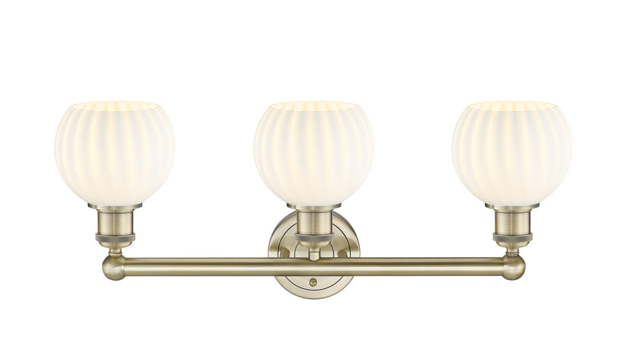 Innovations 616-3W-AB-G1217-6WV LED Bath Vanity, Antique Brass
