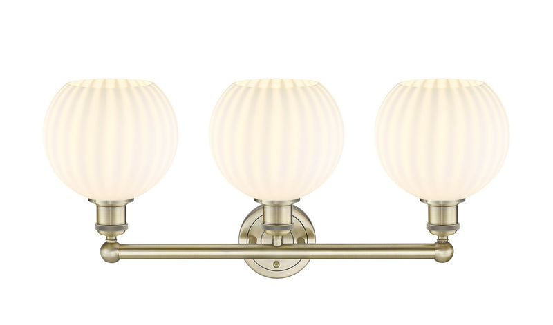 Innovations 616-3W-AB-G1217-8WV LED Bath Vanity, Antique Brass