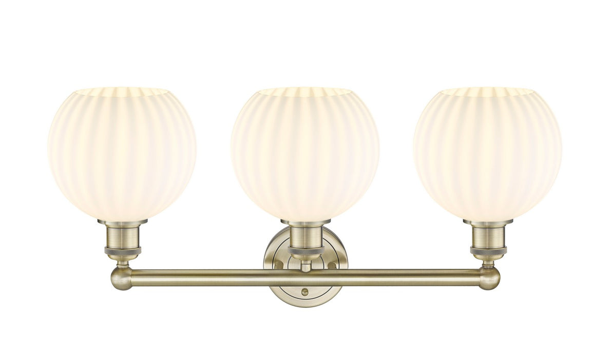 Innovations 616-3W-AB-G1217-8WV LED Bath Vanity, Antique Brass