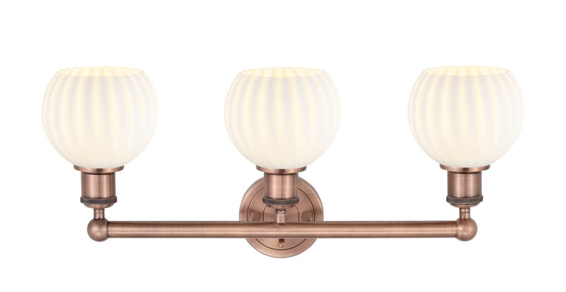 Innovations 616-3W-AC-G1217-6WV LED Bath Vanity, Antique Copper