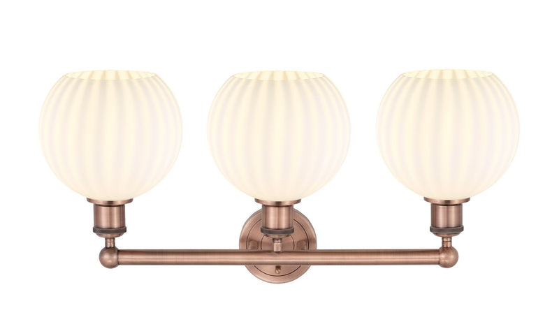 Innovations 616-3W-AC-G1217-8WV LED Bath Vanity, Antique Copper