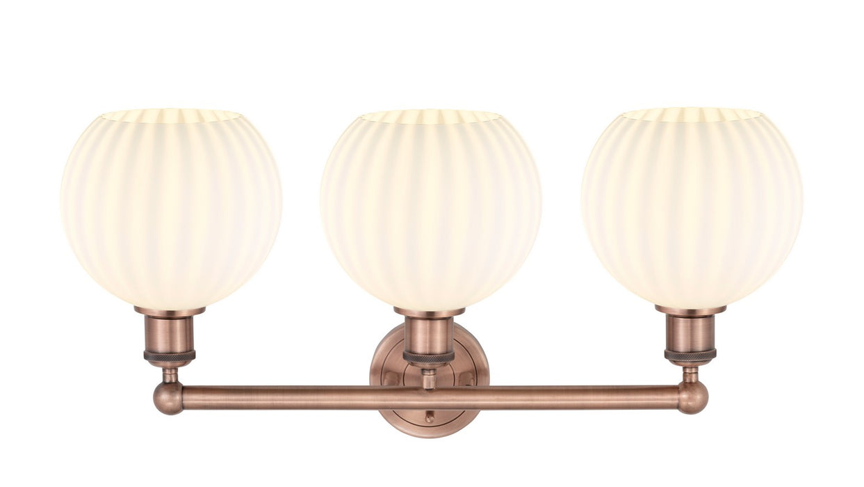 Innovations 616-3W-AC-G1217-8WV LED Bath Vanity, Antique Copper