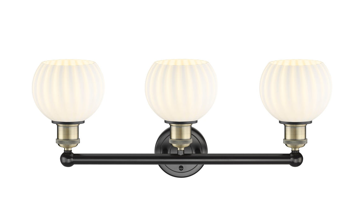 Innovations 616-3W-BAB-G1217-6WV LED Bath Vanity, Black Antique Brass