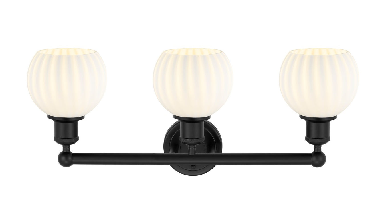 Innovations 616-3W-BK-G1217-6WV LED Bath Vanity, Matte Black