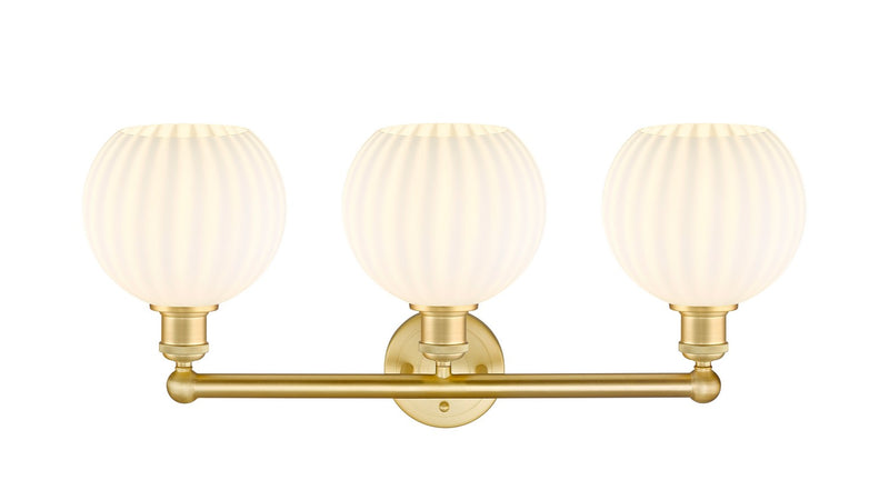 Innovations 616-3W-SG-G1217-8WV LED Bath Vanity, Satin Gold