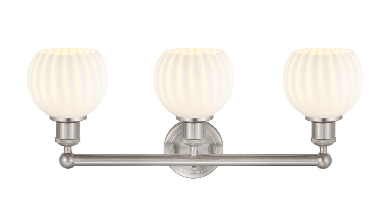 Innovations 616-3W-SN-G1217-6WV LED Bath Vanity, Brushed Satin Nickel
