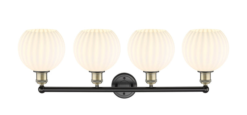 Innovations 616-4W-BAB-G1217-8WV LED Bath Vanity, Black Antique Brass