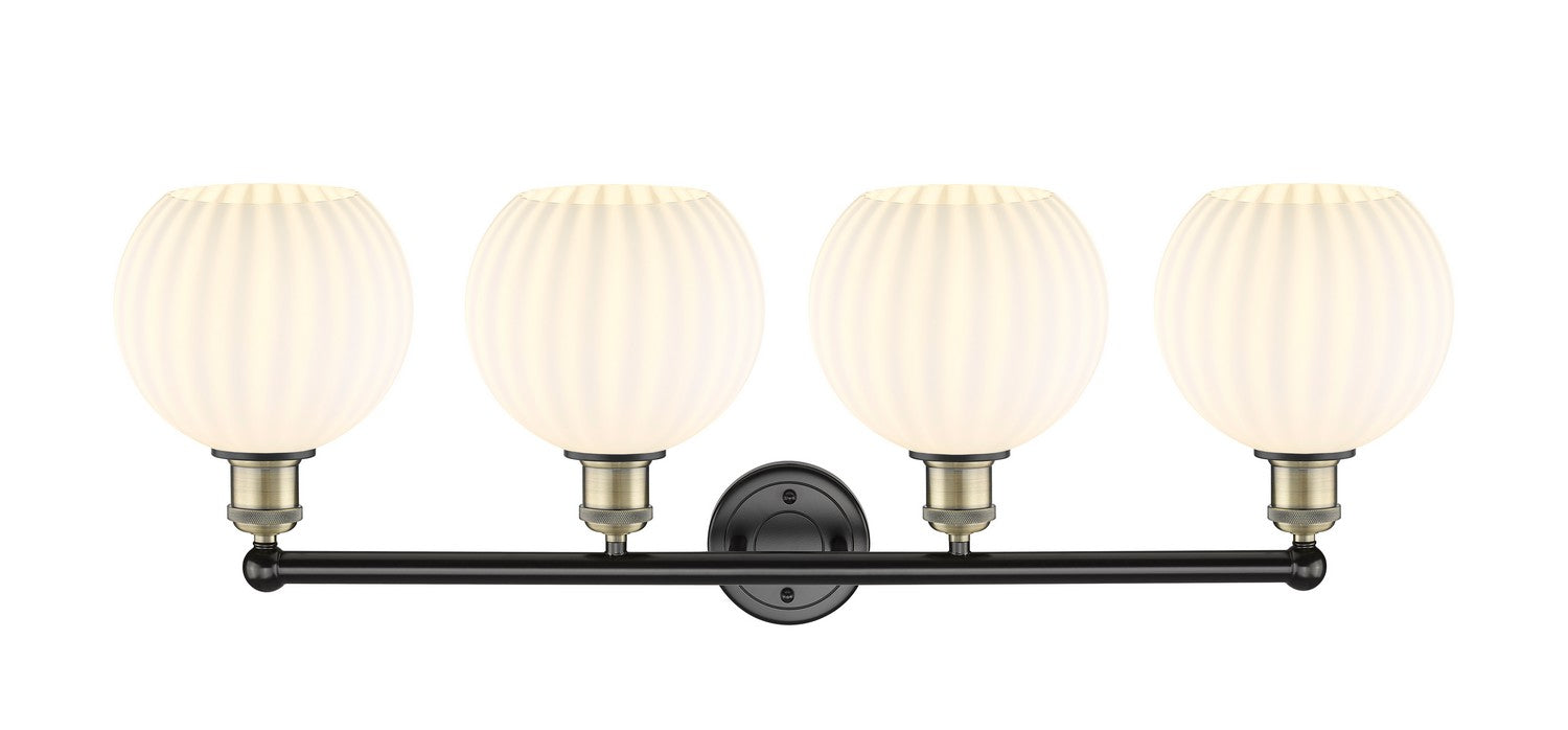 Innovations 616-4W-BAB-G1217-8WV LED Bath Vanity, Black Antique Brass